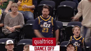 dance off utah jazz GIF by NBA