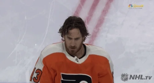 Ice Hockey Hair Flip GIF
