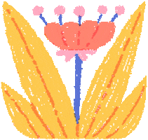 Pixel Flower Sticker by splendorsalvia