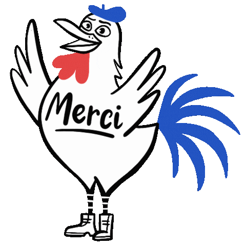 Merci Coq Sticker By Mlnbgr For Ios Android Giphy Merci Coq Sticker By Mlnbgr For Ios Android Giphy