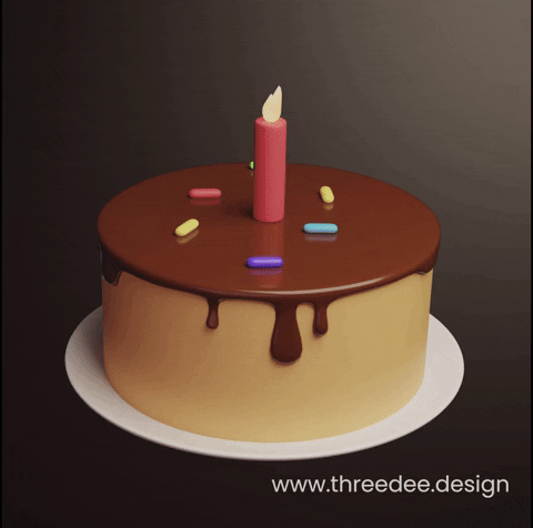 Birthday Cake Celebration GIF