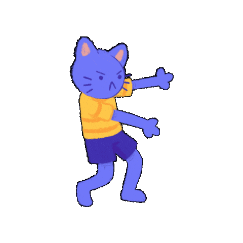 Will Smith Cat Sticker by Lorine Kirk