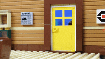monsieurcaron lego door stopmotion close GIF