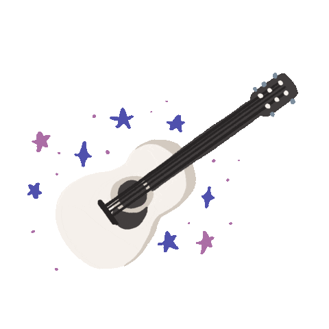 Acoustic Guitar Rock Sticker by TALK