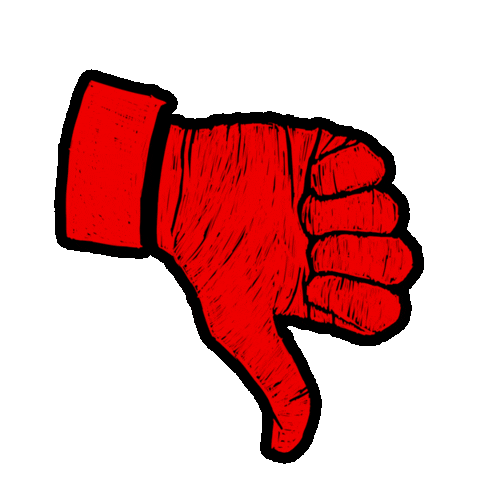 Red Dead Redemption Thumbs Down Sticker by Rockstar Games