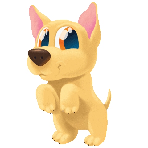 Happy Dog Sticker by Splash Toys