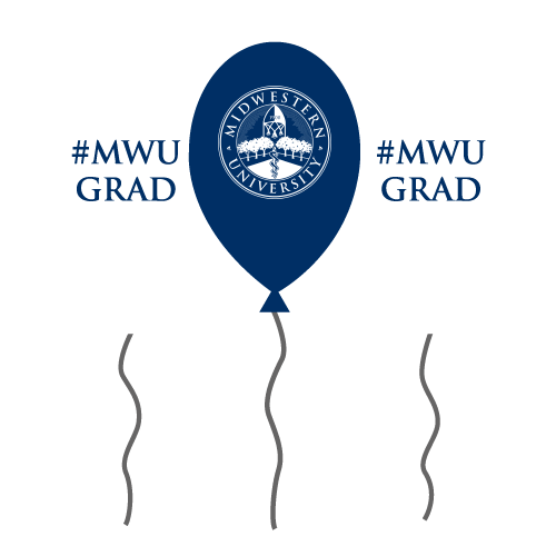 Graduation Sticker by Midwestern University