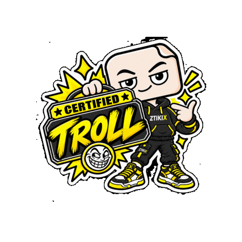 Troll Trolling Sticker by ZTIKIX