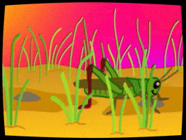 Bugs Grasshopper GIF by d00dbuffet