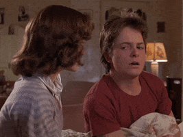Awkward Michael J Fox GIF by Back to the Future Trilogy