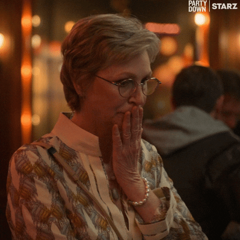 Shocked Jane Lynch GIF by Party Down