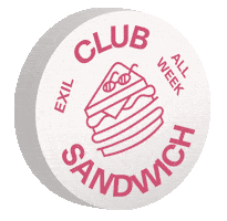 Club Sandwich Sticker by EXILCLUB