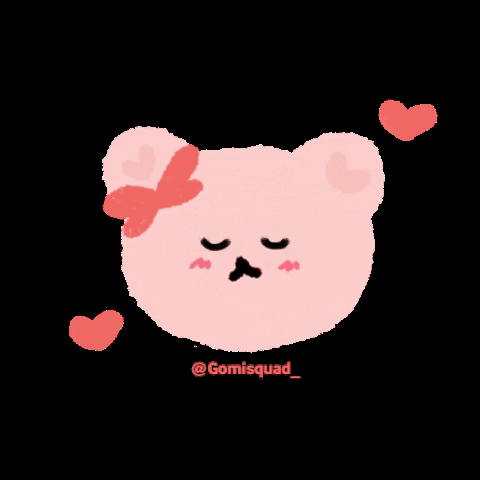 gomisquad_ happy animation heart illustration GIF