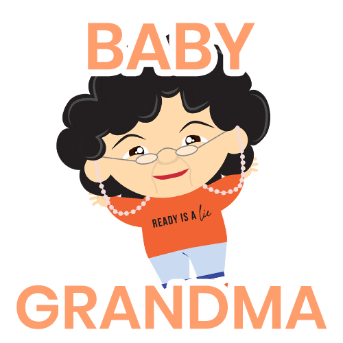 Angielee Babygrandma Sticker by Glittle Wonderland