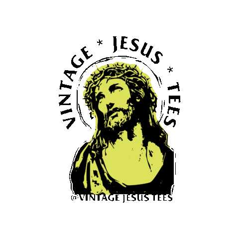 Vintage Jesus Tees Sticker