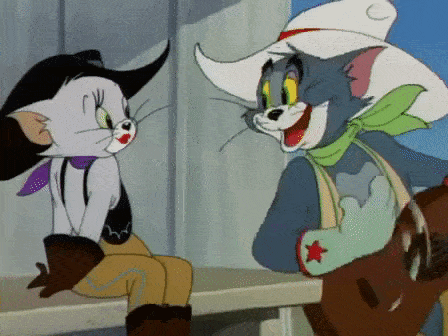 tom and jerry love kiss