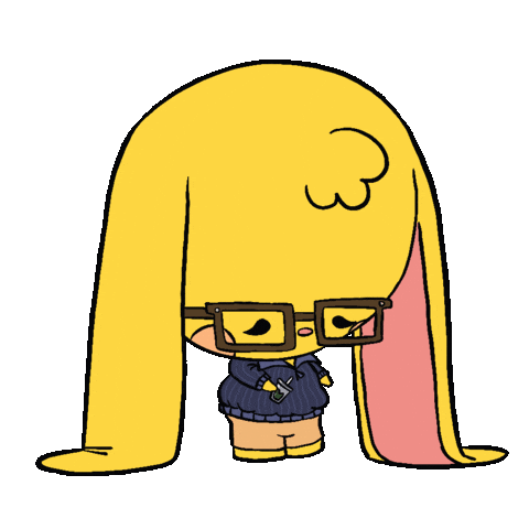 Bunny Blinking Sticker by SadBun