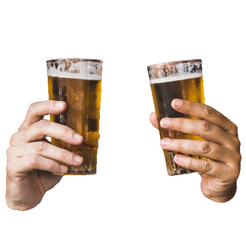 Happy Hour Cheers Sticker by Barbarian