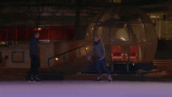 Ice Skating Reaction GIF by Hallmark Channel
