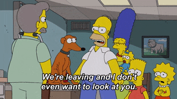 Homer Simpson Goodbye GIF by AniDom