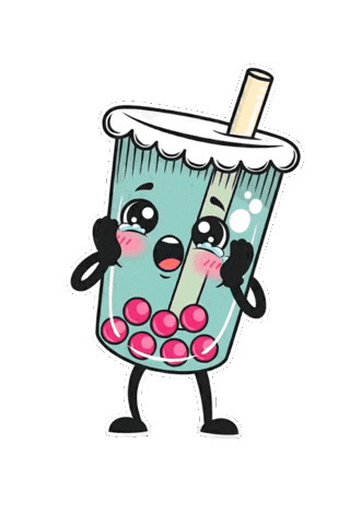 Boba Love Sticker by ABGEBRÜHT