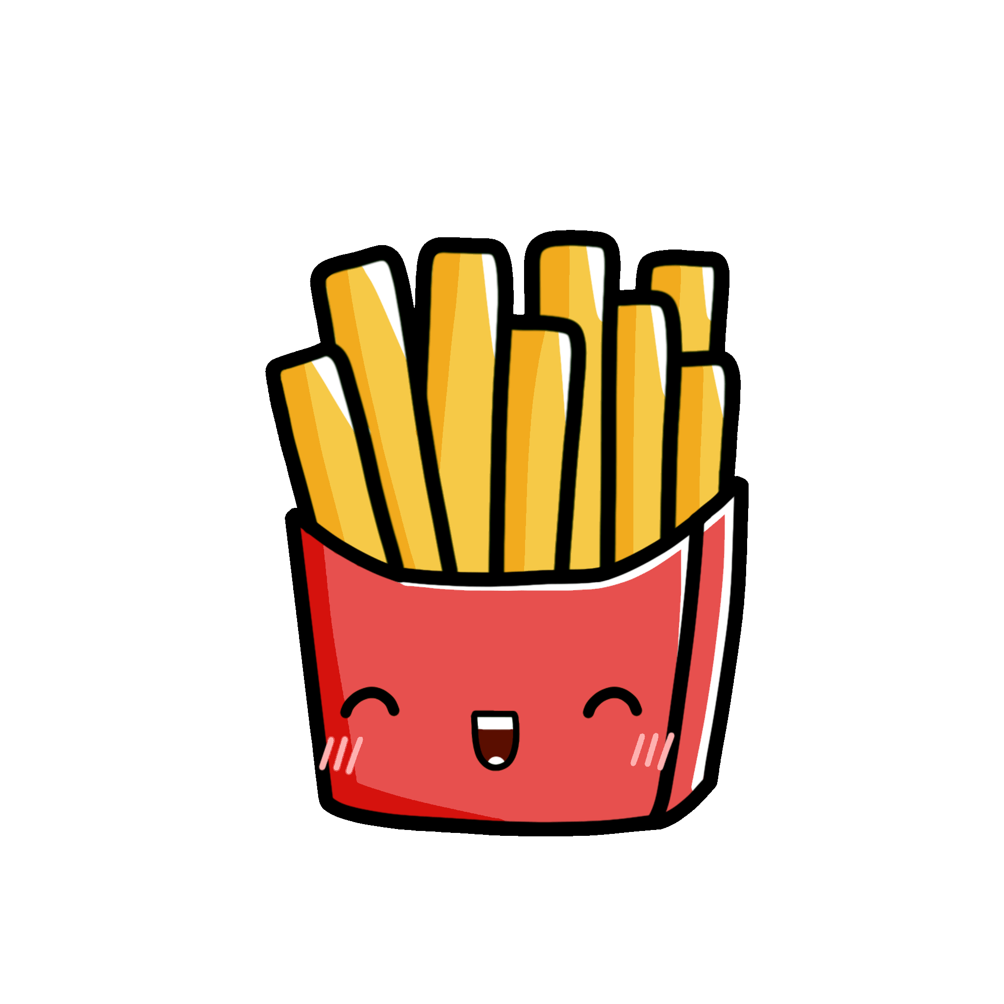 French Fries Potato Sticker by Capivarinha for iOS & Android | GIPHY