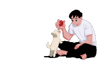 Dog Puppy Sticker by KIM JUNGYOUN