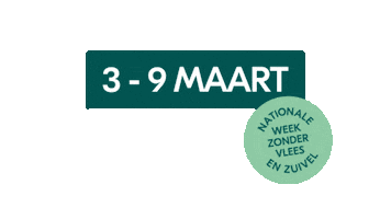 Vegetarisch Plantaardig Sticker by Nationale Week Zonder Vlees