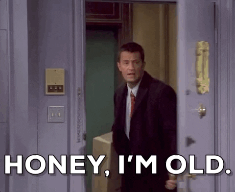 Aging Season 9 GIF by Friends - Find & Share on GIPHY
