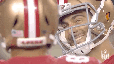 Jimmy Garoppolo Smiling GIFs - Get the best GIF on GIPHY