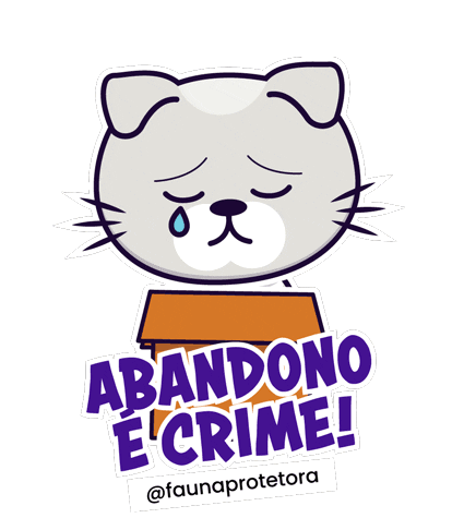 Abandono É Crime Sticker by Faunaprotetora