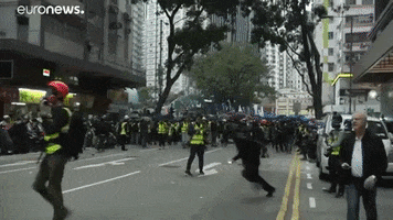 Throwing Hong Kong GIF by euronews