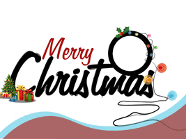 Merry Christmas Art GIF by DOWNSIGN