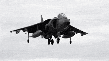 harrier landing GIF