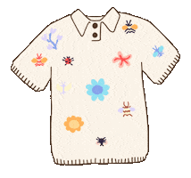 Knitting Tee Sticker by Laura Dalgaard Knit