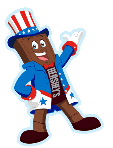 America Hersh Sticker by Hersheypark