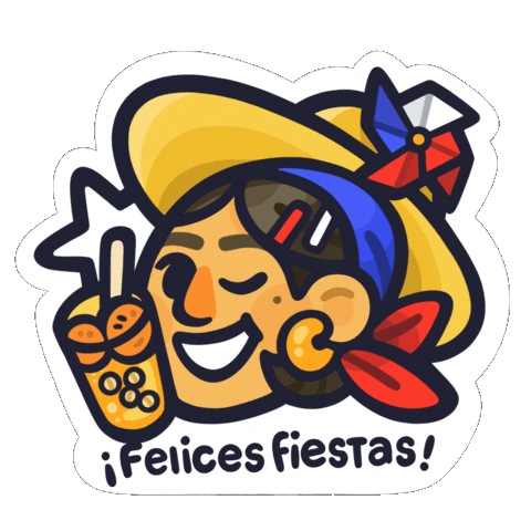 Chile Septiembre Sticker by Vale Clave