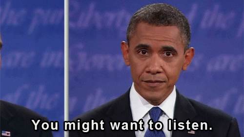 Obama Listen GIF - Find & Share on GIPHY