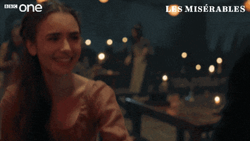 happy lily collins GIF by BBC