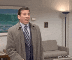 The Office gif. Steve Carrell as Michael Scott shakes his head incredulously while yelling, "No. No!" which appears as text.