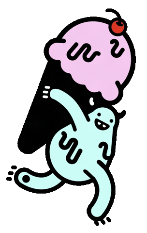 Ice Cream Monster Sticker