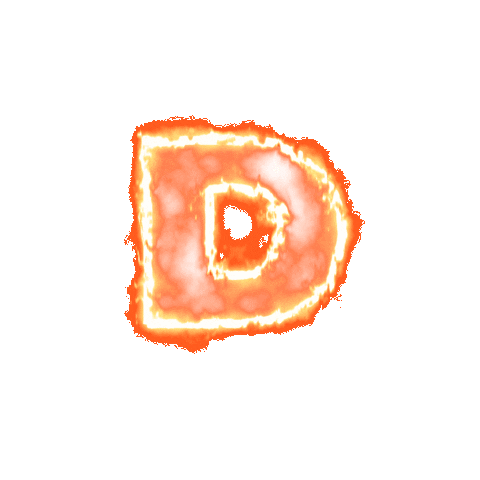 D Letter Sticker