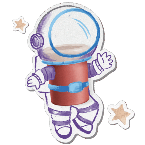 Space Stars Sticker by Pelikan Mexico