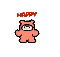 Happy Sticker