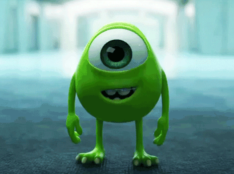 Image result for baby mike wazowski gif