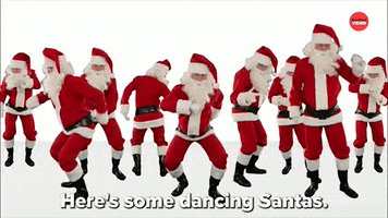 Christmas Santas GIF by BuzzFeed