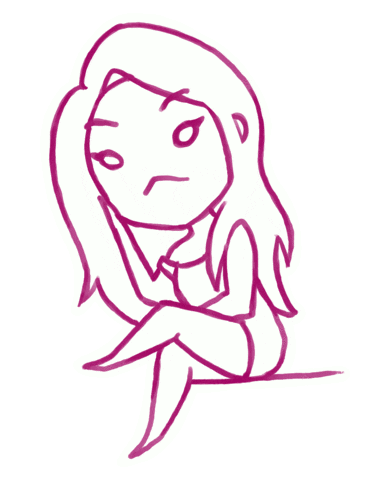 Bored Sticker