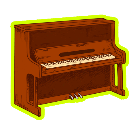 Piano Vigo Sticker by bambera
