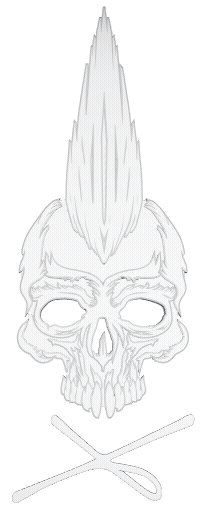 Skull Sticker by xianzone