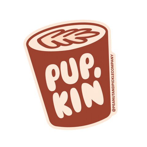 Pumpkin Spice Autumn Sticker by Peanut and Pickle